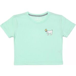 GOAT OG Mint Green Crop Tshirt YXL